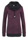 Marken-Sweatpullover schwarz-pink