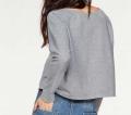 Marken-Sweatshirt grau-blau