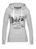 Marken-Sweatshirt grau-melange