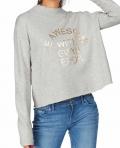 Marken-Sweatshirt hellgrau-melange