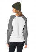 Marken-Sweatshirt mit Druck grau-ecru