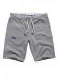 Marken-Sweatshorts grau-melange