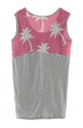 Marken-Tanktop mit Pailletten grau