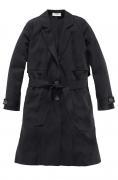 Marken-Trenchcoat schwarz