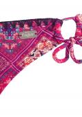 Marken-Triangel-Bikini bordeaux-bunt C/D-Cup