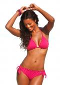 Marken-Triangel-Bikini pink