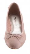 Marken-Veloursleder-Ballerina altrosa