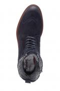 Marken-Veloursleder-Desert-Boots dunkelblau