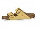 Marken-Veloursleder-Pantolette gelb