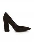 Marken-Veloursleder-Pumps RIDLEY schwarz