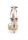 Marken-Veloursledersandalette AMEE beige