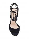 Marken-Veloursledersandalette AMEE schwarz