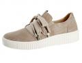 Marken-Veloursledersneaker beige Gr. 2,5