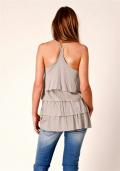 Marken-Volanttop beige