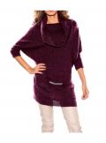 Marken-Woll-Pullover bordeaux