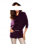 Marken-Woll-Pullover bordeaux