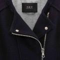 Marken-Wolljacke blau