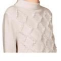 Marken-Wollpullover beige