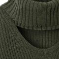 Marken-Wollpullover khaki