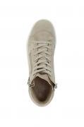 Marken-Ziegen-Veloursleder-Sneaker beige Größe 35 EU / 2,5 UK