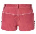 Marken-Ziegenveloursleder-Shorts koralle