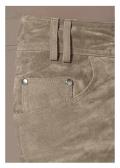 Marken-Ziegenvelourslederhose sand