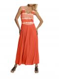 Maxi-Jerseykleid koralle