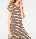 Maxikleid beige-ecru