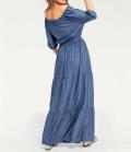 Maxikleid blue-denim