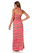 Maxikleid pink-bunt