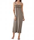 Maxikleid taupe