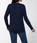 Merino-Kaschmir-Pullover marine