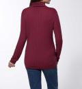 Merino-Kaschmir-Rollkragenpullover beere