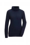 Merino-Kaschmir-Rollkragenpullover marine