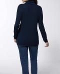 Merino-Kaschmir-Rollkragenpullover marine