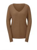 Merino-Pullover hellbraun