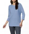 Merinowolle-Pullover blau