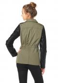 Military-Jacke khaki-schwarz