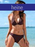 Neckholder-Bikini braun