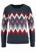 Norweger-Pullover blau-bunt