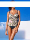 Optimizer-Tankini anthrazit-taupe-rosé Gr. 36 E-Cup