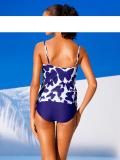 Optimizer-Tankini azurblau-weiß