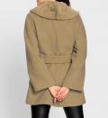 Outdoorjacke mit Pelzimitatkragen camel