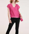 Oversized-Bluse pink