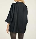 Oversized-Bluse schwarz