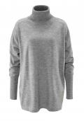 Oversized-Pullover grau