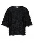 Oversized-Pullover schwarz