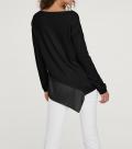 Oversized-Pullover schwarz