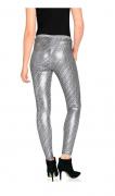 Pailletten-Leggings silbergrau