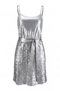 Paillettenkleid silber